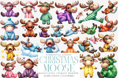Funny Moose Clipart Bundle - CraftNest - Digital Crafting and Art