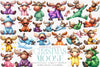 Funny Moose Clipart Bundle