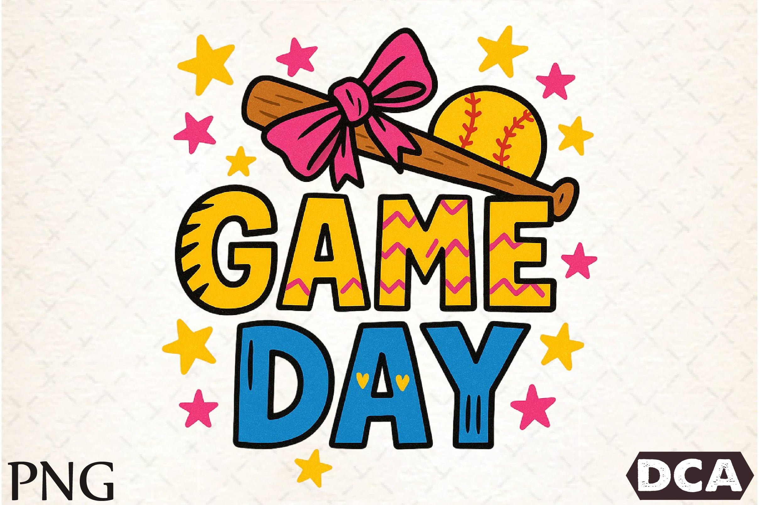 Baseball Game Day Coquette Design Clipart Bundle
