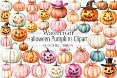 Halloween Pumpkins Clipart Bundle - CraftNest - Digital Crafting and Art