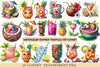 Summer Tropical Cup Clipart