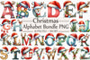Christmas Alphabet Clipart Bundle 2