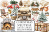 Neutral Christmas Clipart Bundle