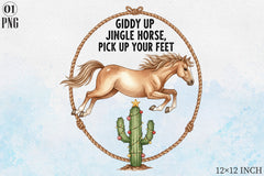 Giddy Up Jingle Horse Clipart Bundle - CraftNest - Digital Crafting and Art