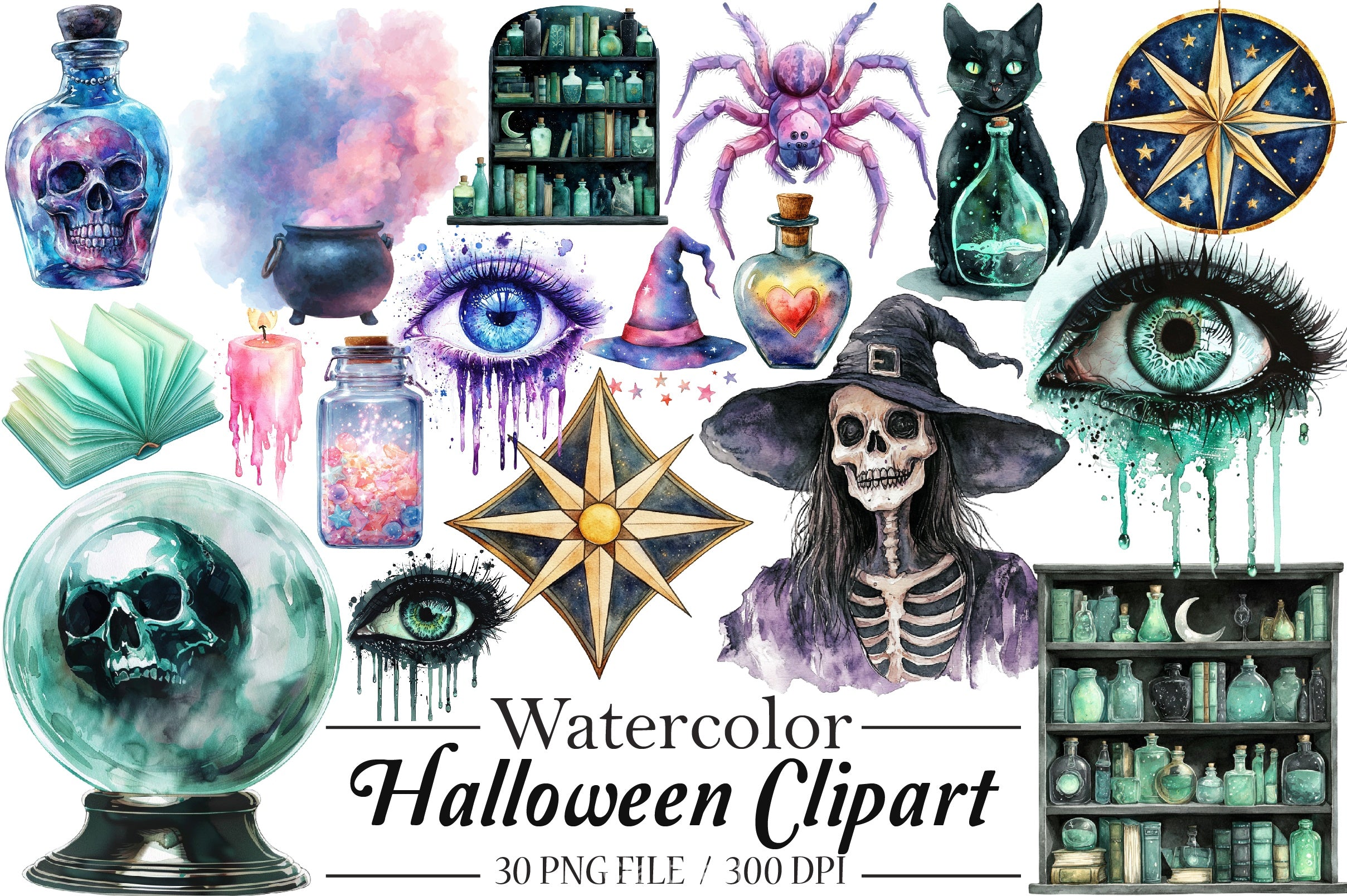 Halloween Clipart Bundle 7 - CraftNest - Digital Crafting and Art