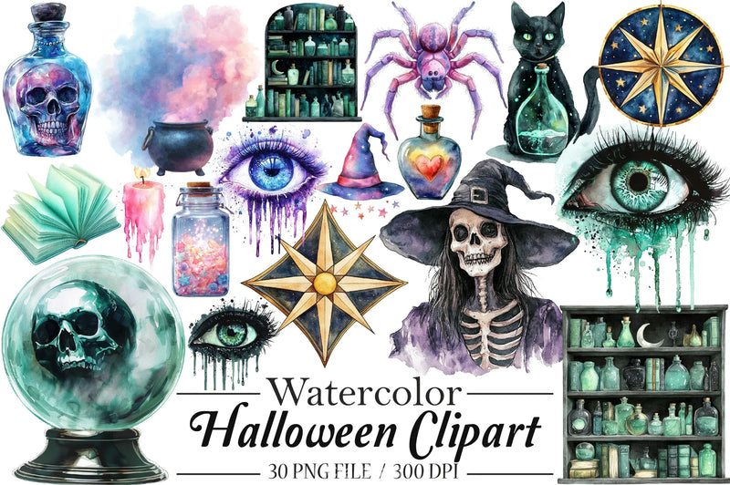 Halloween Clipart Bundle 7 - CraftNest - Digital Crafting and Art