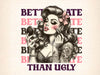 Coquette Girl Better Late Than Ugly Clipart Bundle 1