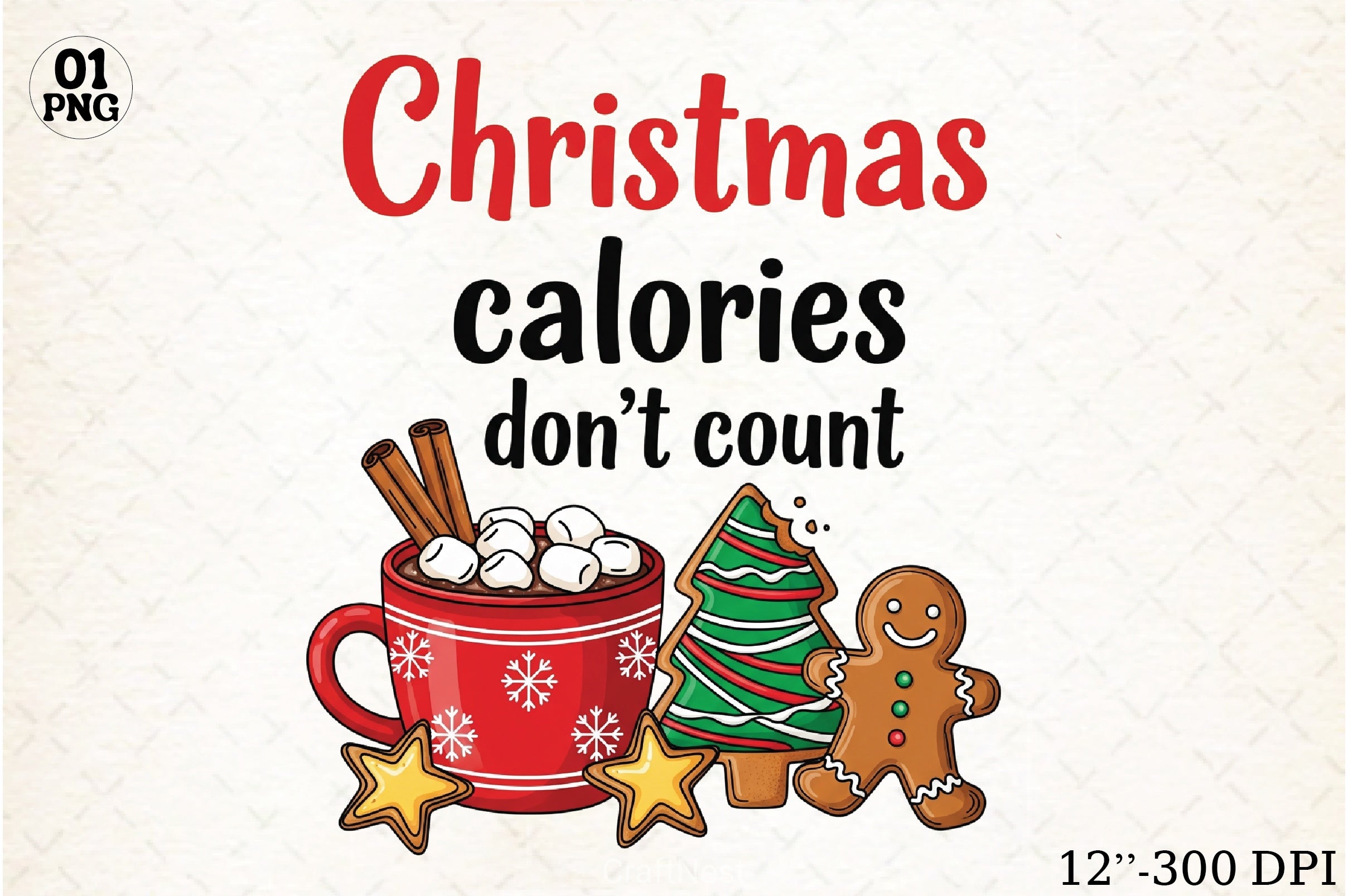 Christmas Calories Clipart Bundle - CraftNest - Digital Crafting and Art