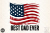 Patriotic Best Dad Clipart Bundle
