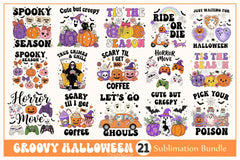 Groovy Halloween Clipart Bundle 13 - CraftNest - Digital Crafting and Art