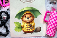 Autumn Cute Beaver Clipart Bundle - CraftNest - Digital Crafting and Art