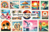 Retro Summer Postage Clipart Bundle 2