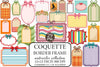 Coquette Border Frame Clipart Bundle