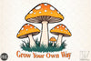Grow Your Own Way Mushroom Clipart Bundle