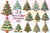 Christmas Tree Cakes Clipart Bundle