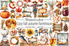 Cozy Fall Farmhouse Clipart Bundle