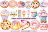 Kawaii Pastel Desserts Clipart
