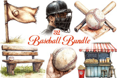 Baseball Clipart Bundle 1 - CraftNest - Digital Crafting and Art