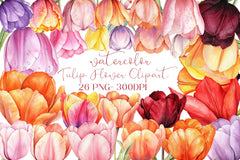Tulip Flower Clipart Bundle 5 - CraftNest - Digital Crafting and Art