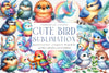 Cute Bird Clipart Bundle