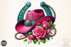 Cowgirl Hat & Roses Clipart Bundle
