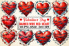 Valentine Barbed Wire Heart Clipart Bundle