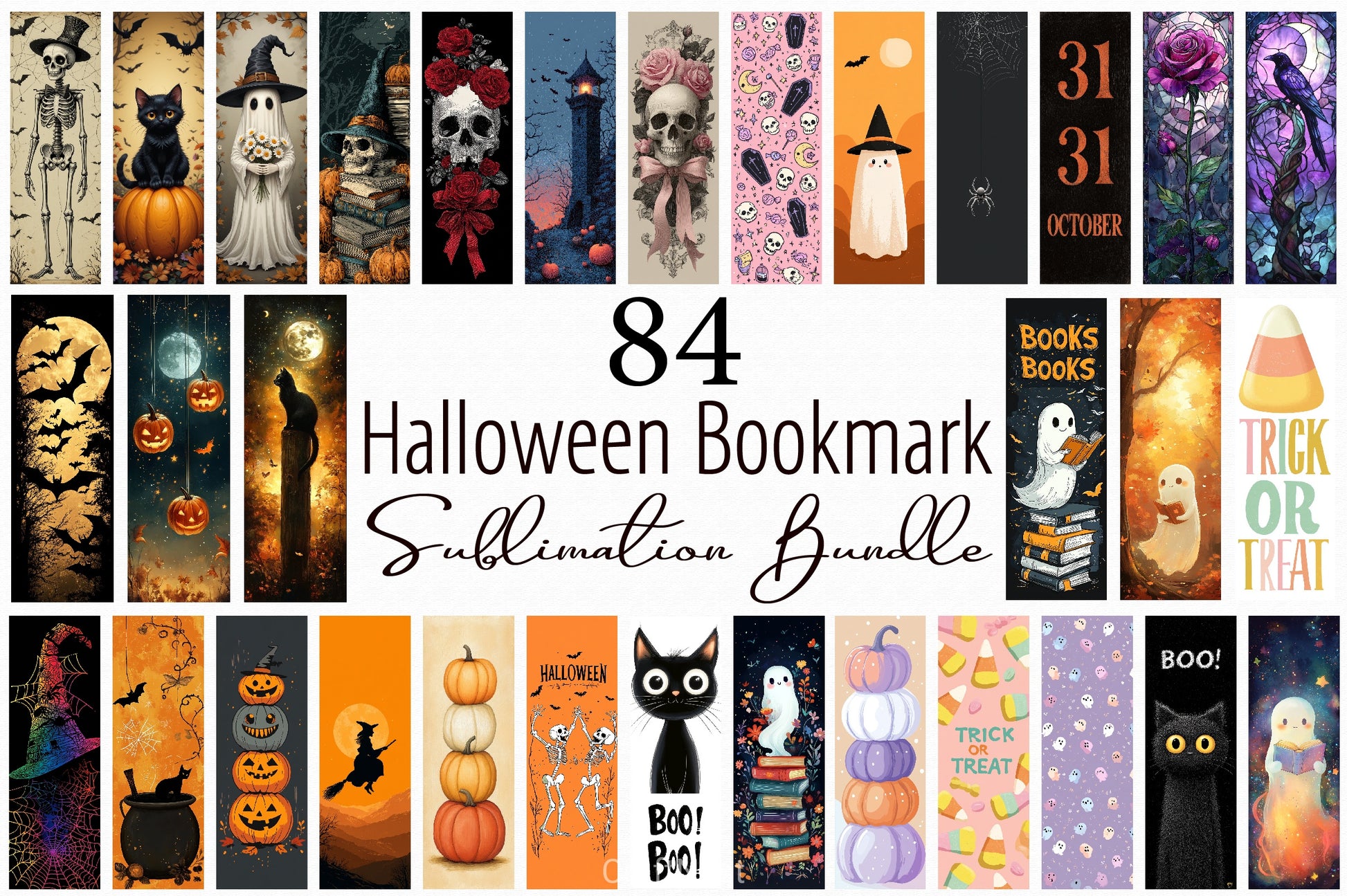 Halloween Bookmark Junk Journal 4 - CraftNest - Digital Crafting and Art