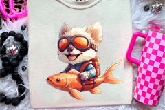 Quirky Dog And Fish Clipart Bundle - CraftNest - Digital Crafting and Art