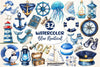 Blue Nautical Collection Clipart Bundle