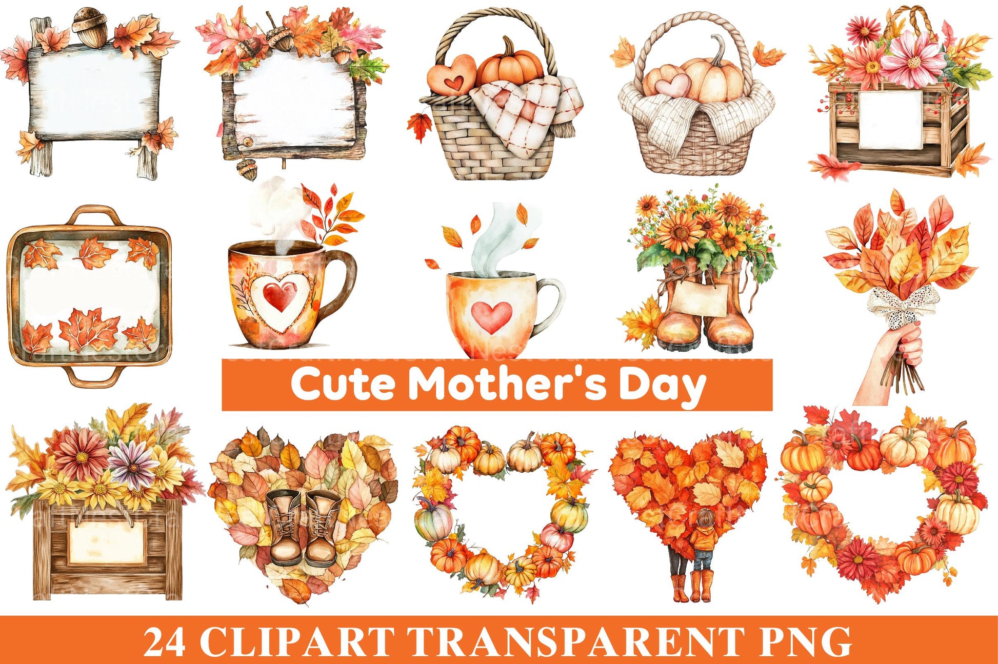 Cute Mothers Day Clipart - CraftNest - Digital Crafting and Art