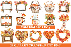 Cute Mothers Day Clipart - CraftNest - Digital Crafting and Art