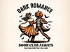 Dark Romance Book Club Vintage Halloween Clipart Bundle
