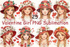 Valentine Girl Clipart Bundle 4