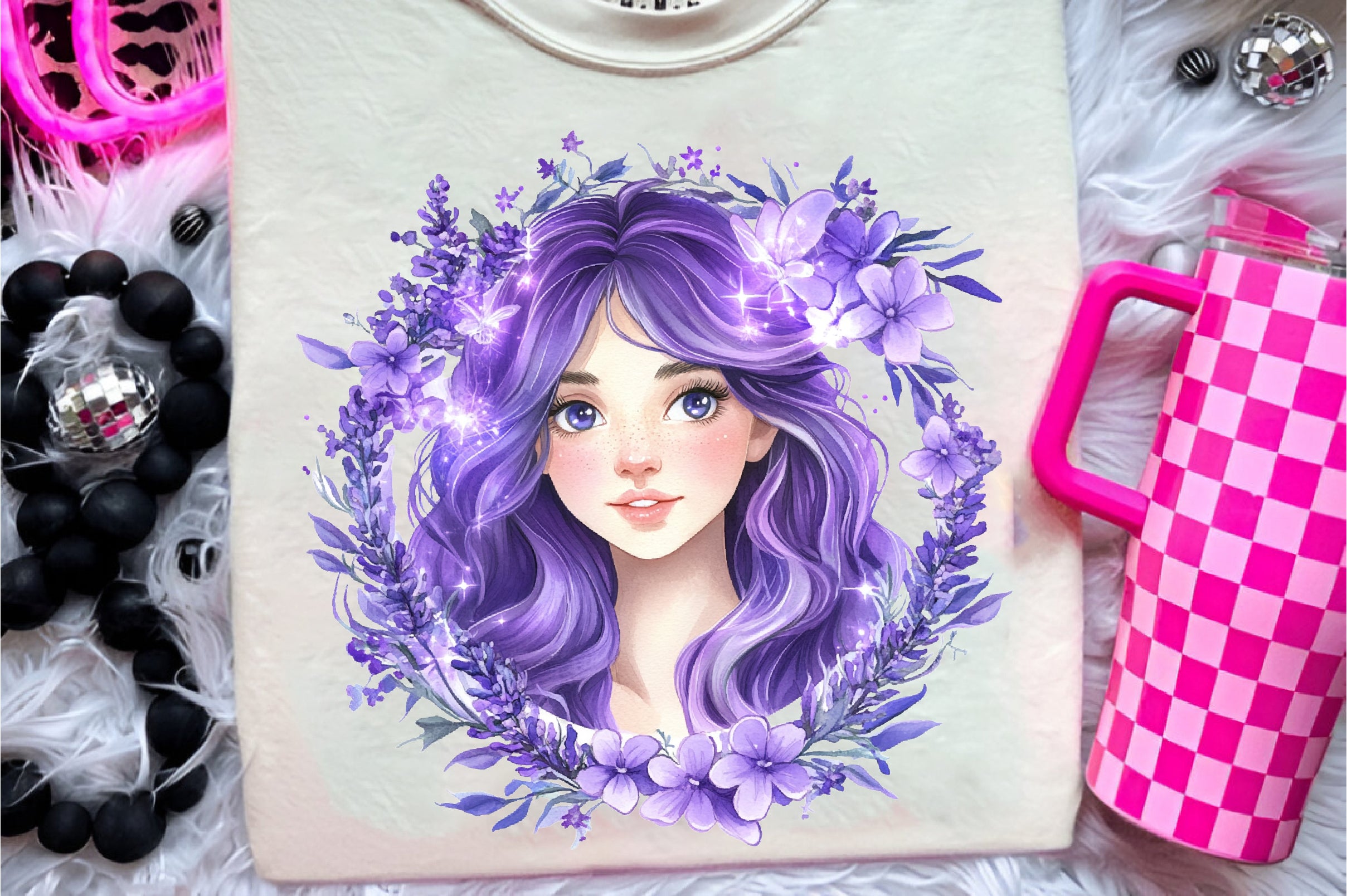 Magical Garden Purple Fairies Clipart Bundle 1 - CraftNest - Digital Crafting and Art