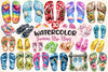 Summer Flip Flops Clipart Bundle 2