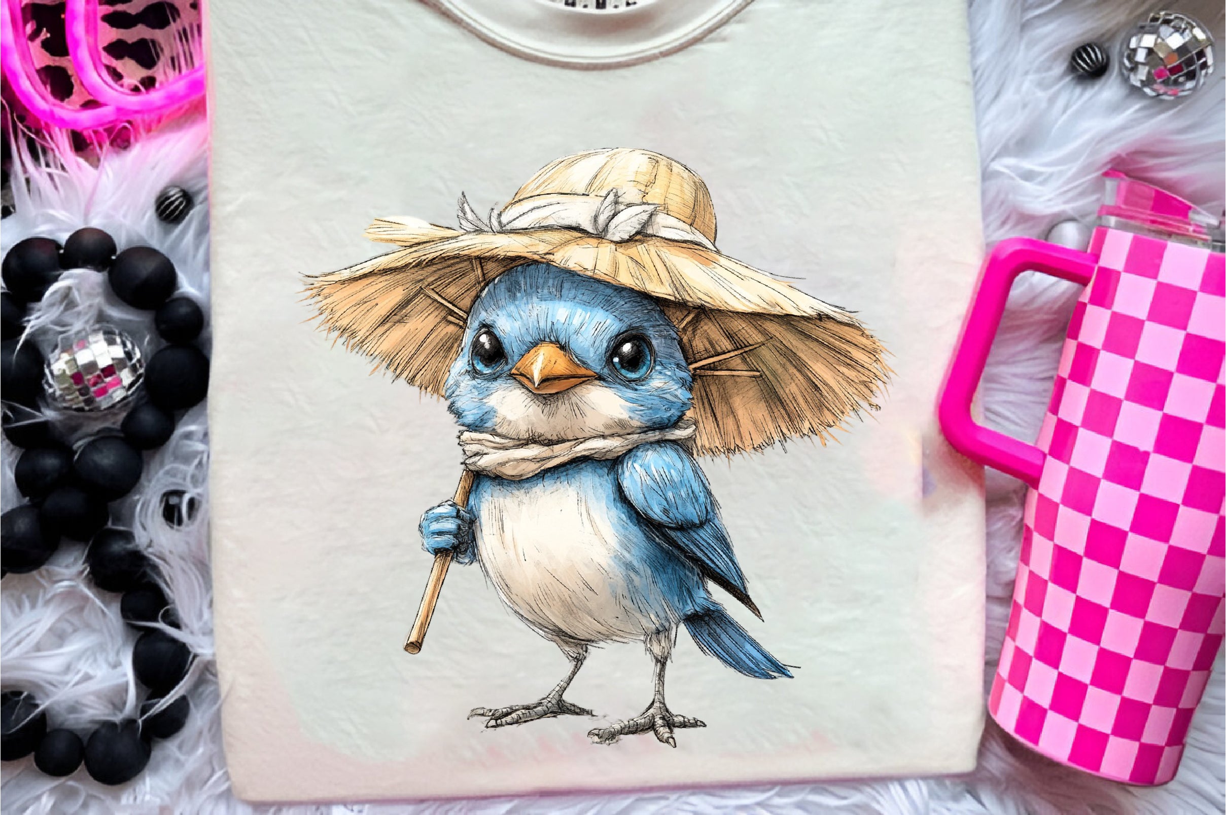 Quirky Whimsical Summer Birds Clipart Bundle - CraftNest - Digital Crafting and Art