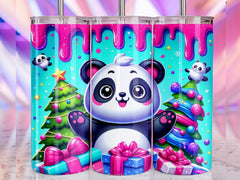 Christmas Panda Tumbler Wrap Bundle 2 - CraftNest - Digital Crafting and Art