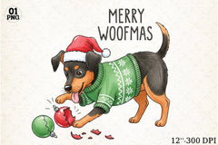 Funny Dog Christmas Clipart Bundle - CraftNest - Digital Crafting and Art