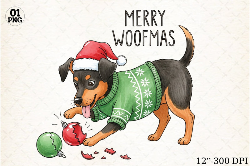 Funny Dog Christmas Clipart Bundle - CraftNest - Digital Crafting and Art