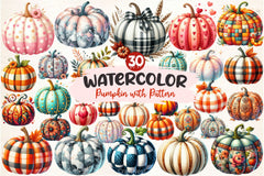 Pumpkin With Pattern Clipart Bundle - CraftNest - Digital Crafting and Art