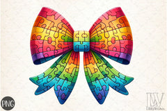 Autism Awareness Bow Clipart Bundle - CraftNest - Digital Crafting and Art