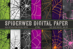Spiderweb Digital Paper - CraftNest - Digital Crafting and Art