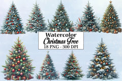 Christmas Tree Clipart Bundle 25 - CraftNest - Digital Crafting and Art