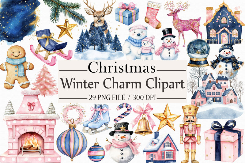 Winter Charm Clipart Bundle - CraftNest - Digital Crafting and Art