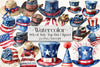 4th of July Top Hat Clipart Bundle