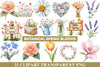 Botanical Spring Blooms Clipart