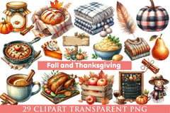 Fall and Thanksgiving Clipart - CraftNest - Digital Crafting and Art
