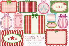 Christmas Coquette Frame Clipart Bundle 3 - CraftNest - Digital Crafting and Art