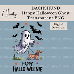 Dachshund Ghost Halloween Clipart Bundle - CraftNest - Digital Crafting and Art