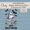 Dachshund Ghost Halloween Clipart Bundle